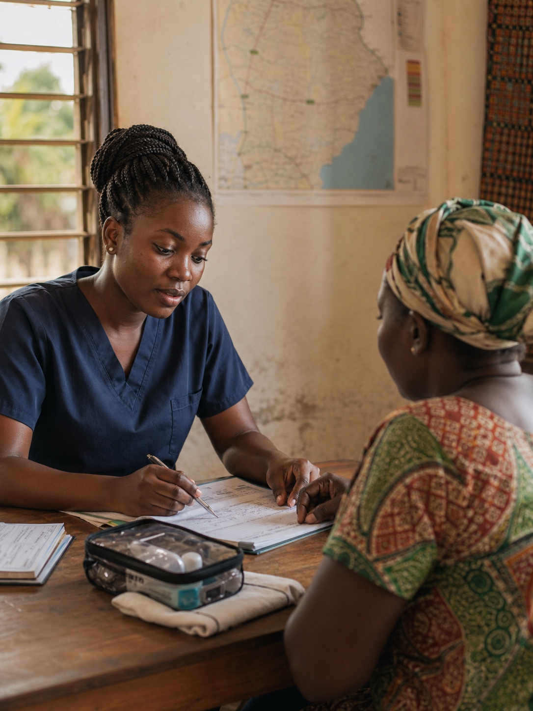 Hero photo — care support in Ghana